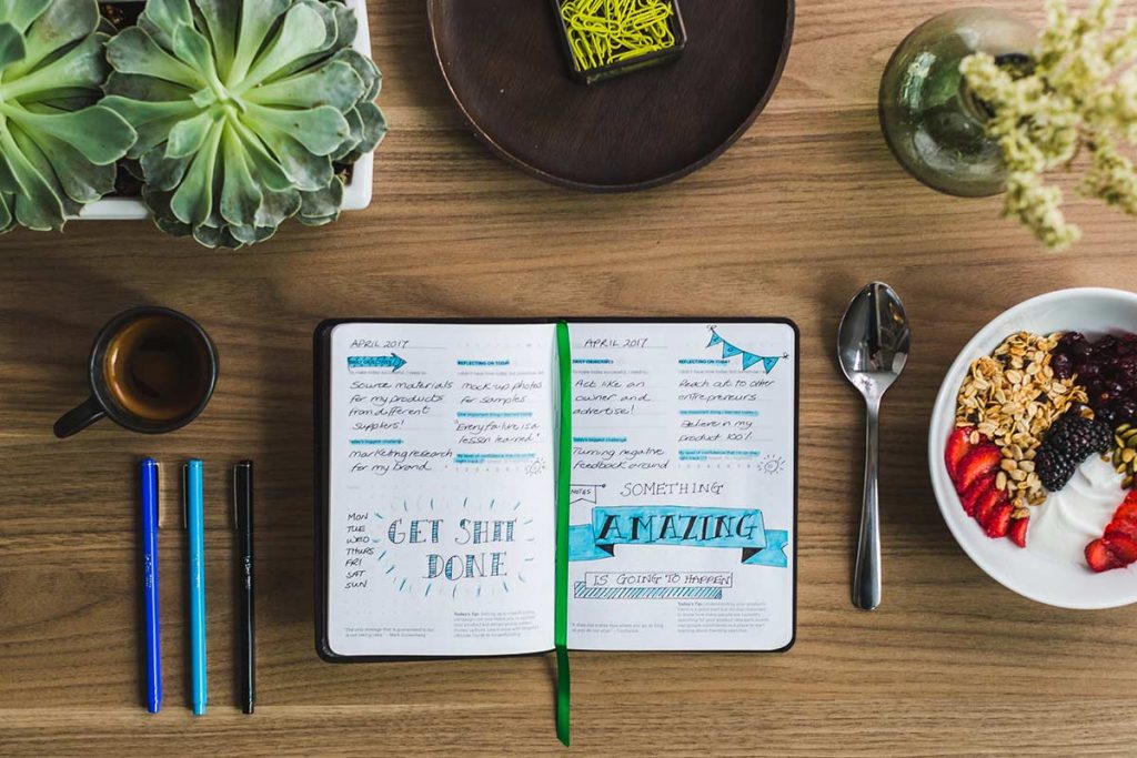 Bullet journaling over breakfast